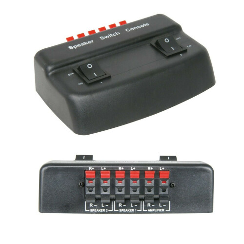 Loops 2 Port Zone Stereo Speaker Selector Splitter Switch 100w Audio Distribution Box 1
