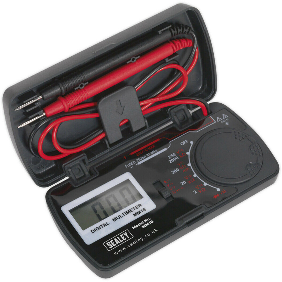 Loops Compact Pocket Multimeter - Measures Ac & Dc Voltage - Basic Circuit Testing