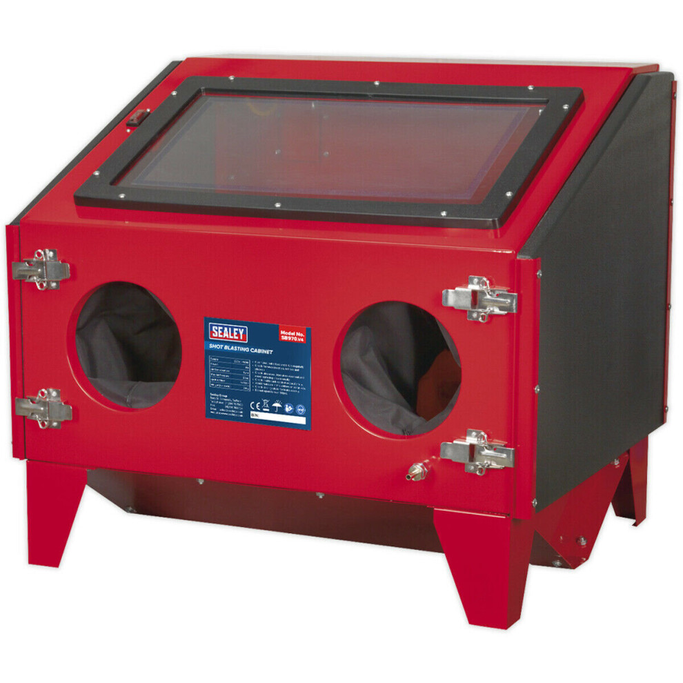 Twin Access Shot Blast Cabinet & Gun Kit - 695 X 580 X 625Mm Surface Preparation 5056581911346