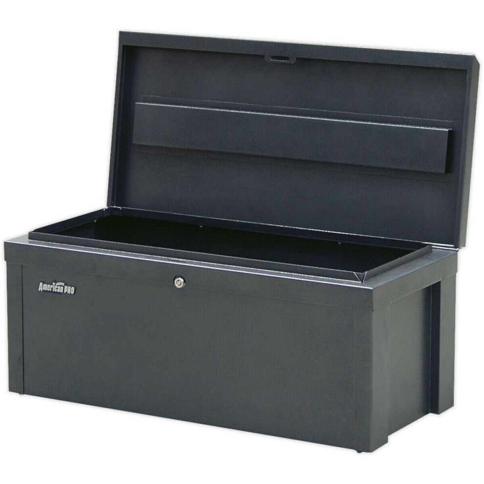 Steel Tool Storage Chest - 765 x 350 x 320mm - Locking Site Storage Box