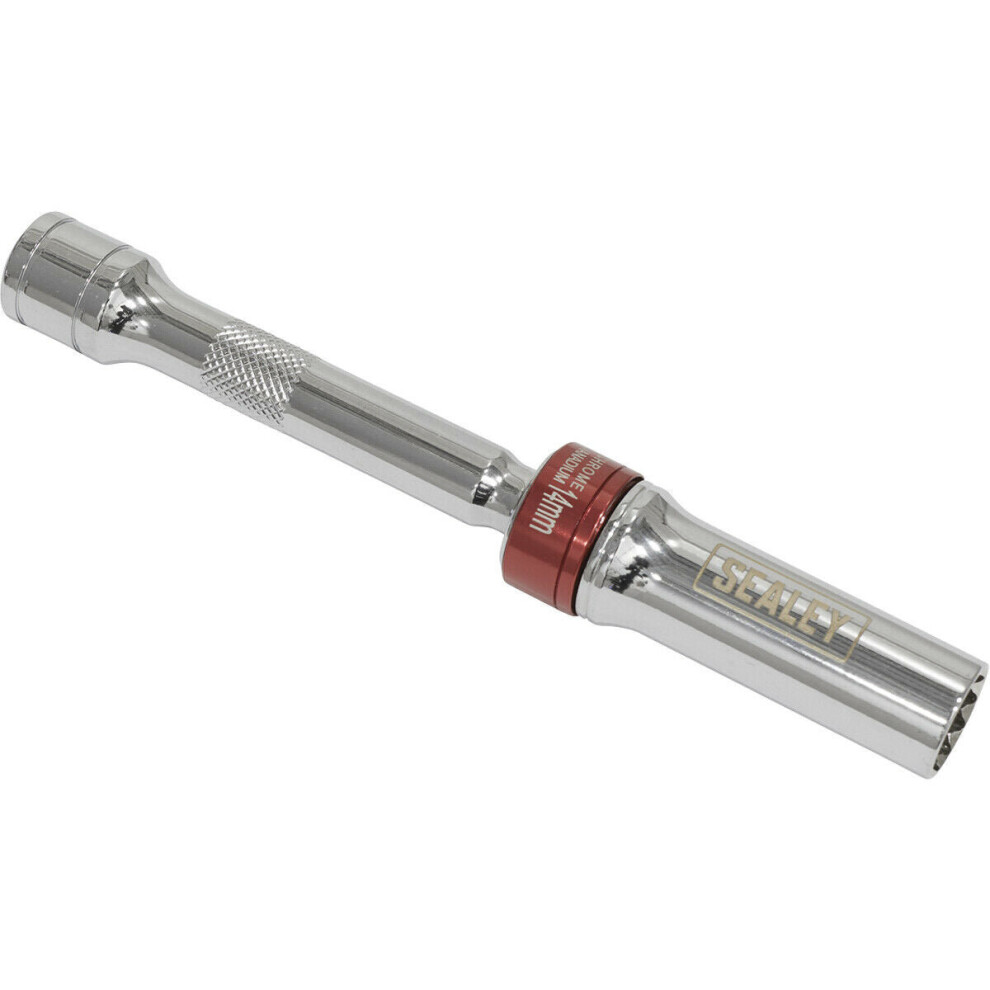 Loops Unisex Multicolor 14Mm 12-Point Spark Plug Socket - 3/8" Sq Drive - 85Mm Universal Joint Extension - Image 2