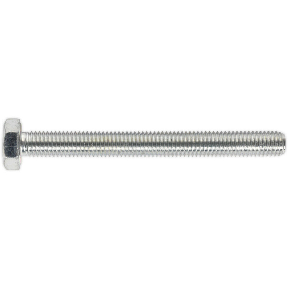 25 PACK HT Setscrew - M10 x 100mm - Grade 8.8 Zinc - Fully Threaded - DIN 933