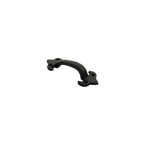Loops Traditional Forged Iron Pull Handle 132 x 50mm Black Antique Door Handle 1