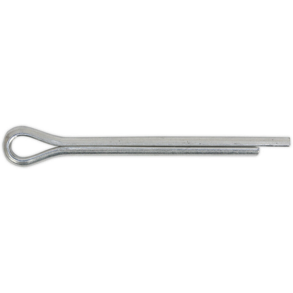 Loops 100X Split-Pins Pack - 4.8Mm X 51Mm Metric - Split Cotter Pin Zinc Plated Steel