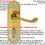 Loops Door Handle & Bathroom Lock Pack Brass Victorian Scroll Lever Turn Backplate 2