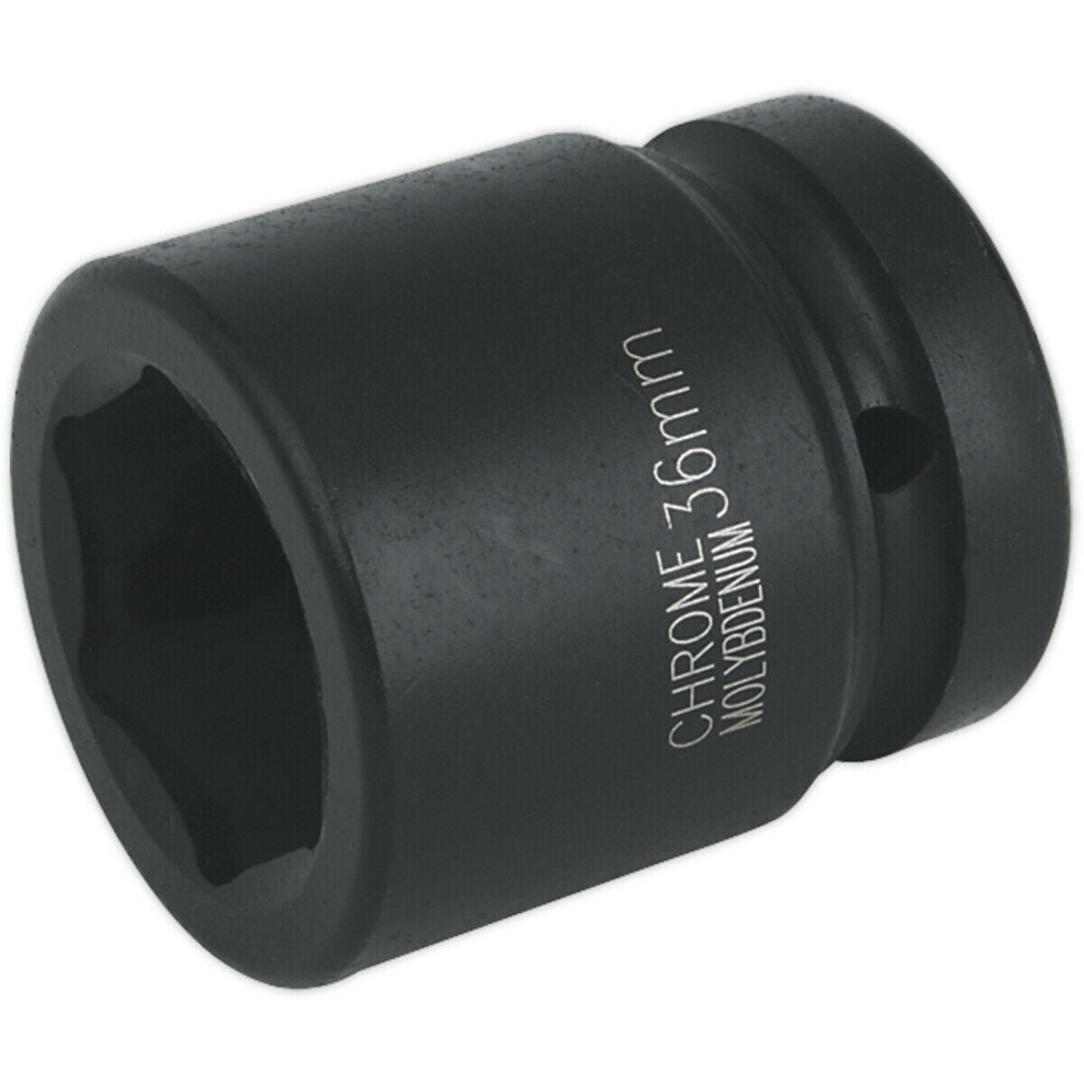 36mm Forged Impact Socket - 1 Inch Sq Drive - Chromoly Impact Wrench Socket