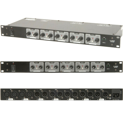 Loops XLR Speaker Matrix Zone Mixer for Amplifiers Switch Splitter Distribution Box DJ 2