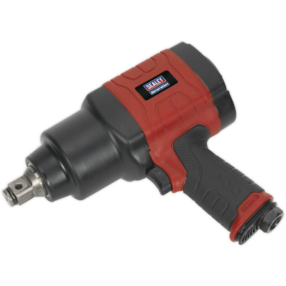 Composite Air Impact Wrench - 3/4 Inch Sq Drive - Lightweight Twin Hammer Design