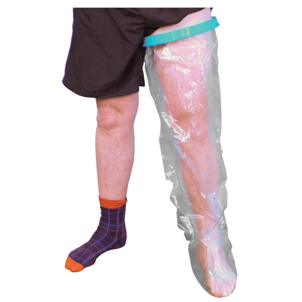 Loops Waterproof Cast And Bandage Protector - Adult Long Leg - Bathroom Washing Aid