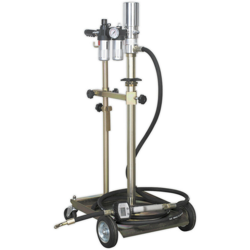 Air Operated Gear Oil Dispensing System - Digital Oil Meter - Mobile Trolley