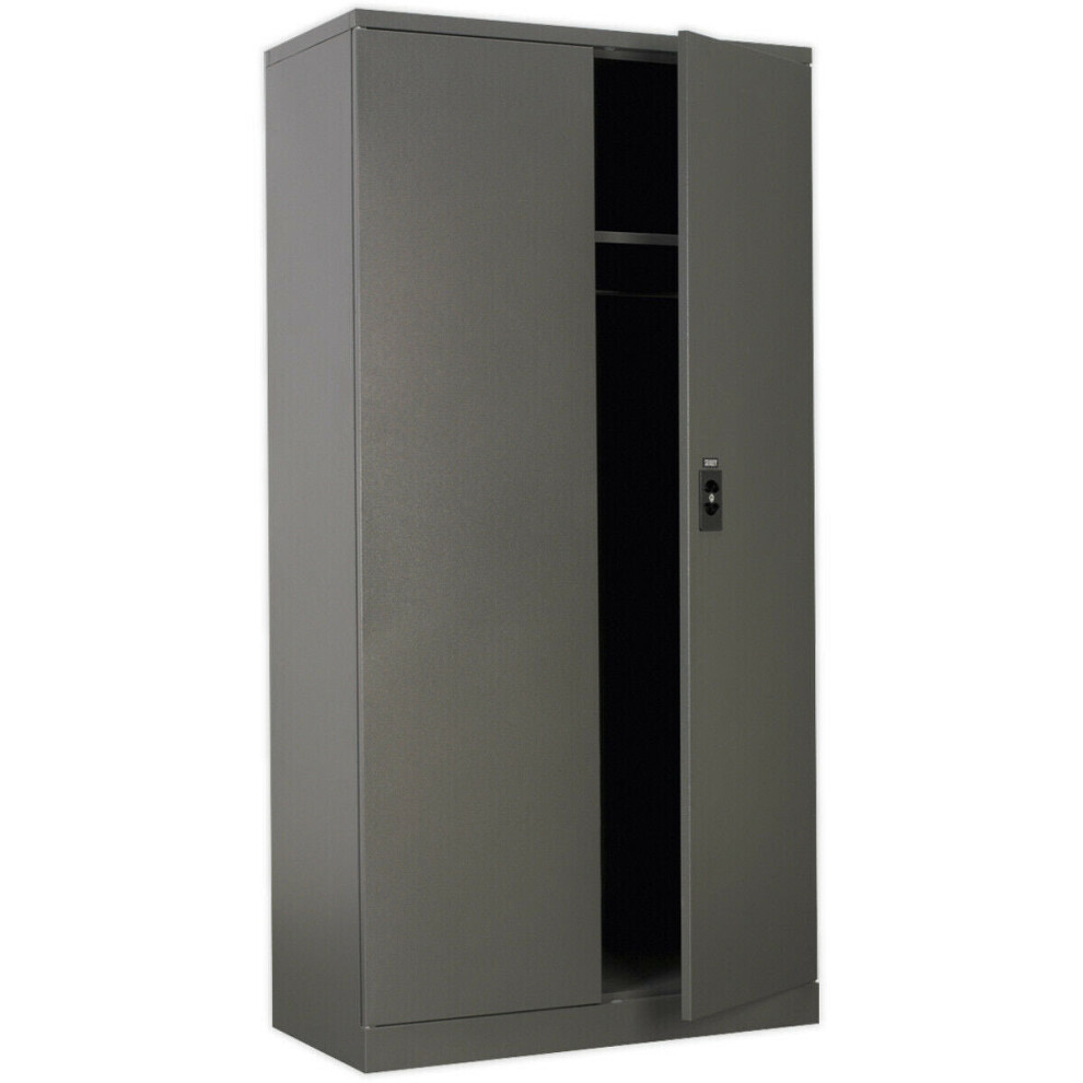 Loops Floor Standing Steel Cabinet - 915 X 460 X 1830Mm - Two Door - Cylinder Lock