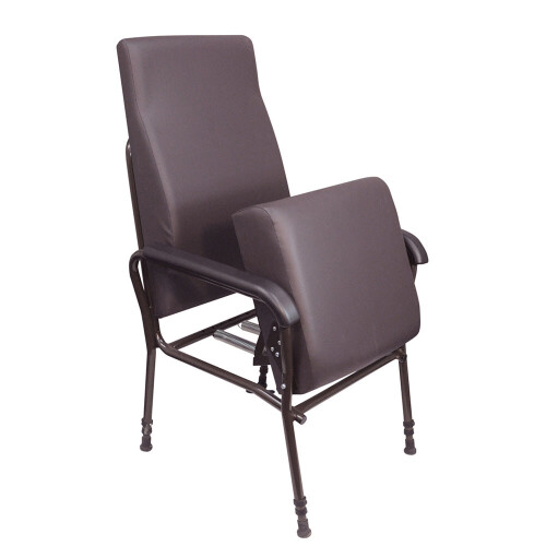 Loops Height Adjustable Easy Riser Lounge Chair - Spring Action Assisted Riser - Brown 1