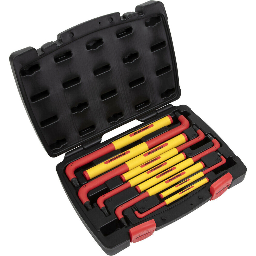 9 Piece Extra-Long Electricians Trx-Star Key Set - Vde Approved - T10 To T50 5056524251652