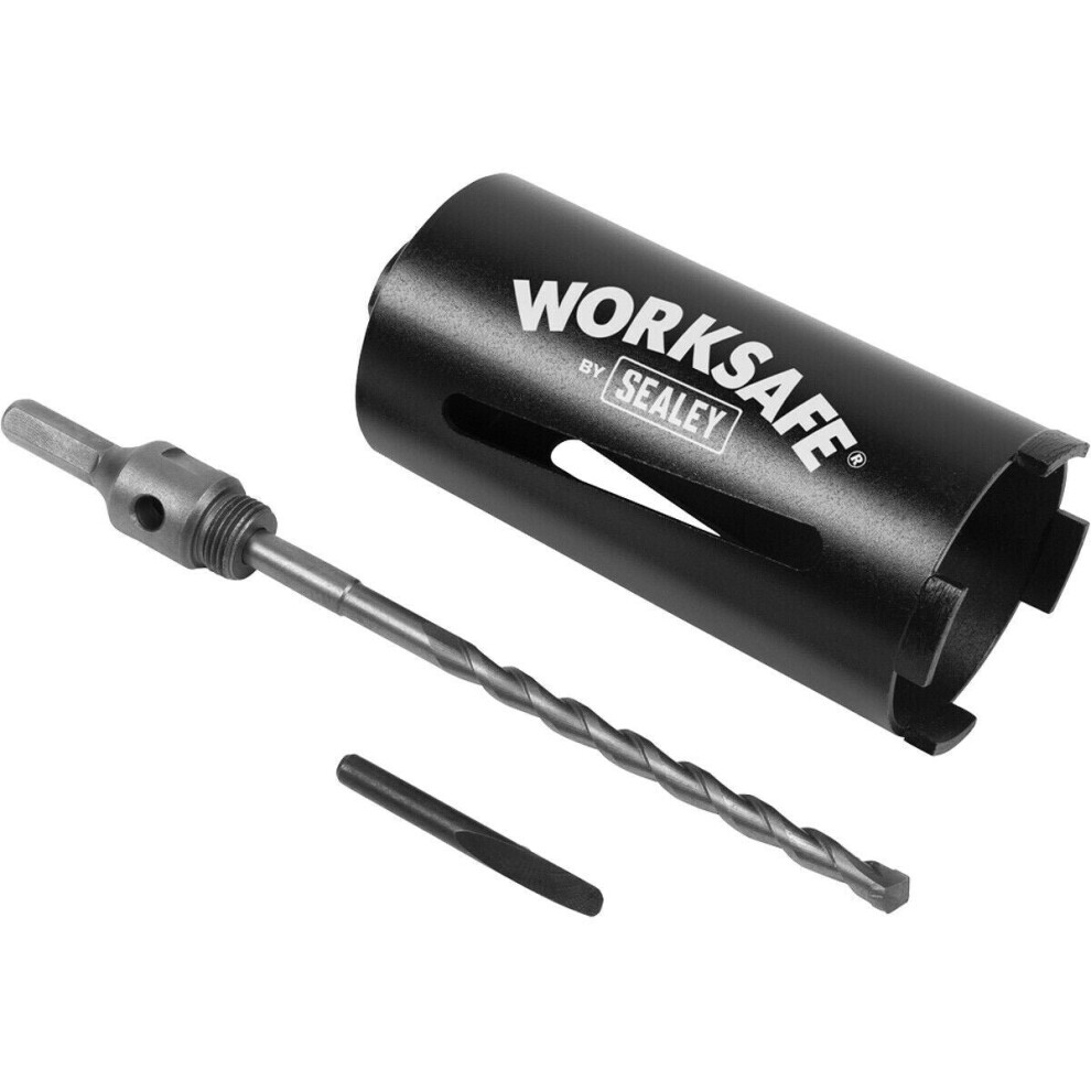 Loops 78Mm X 150Mm - Dry Diamond Core Drill Hole Saw - Hex Drive Adaptor - Drill Bit