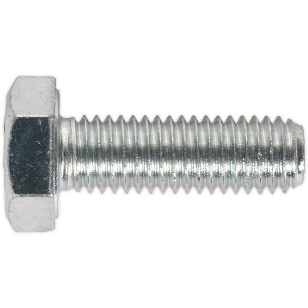 25 PACK HT Setscrew - M10 x 30mm - Grade 8.8 Zinc - Fully Threaded - DIN 933