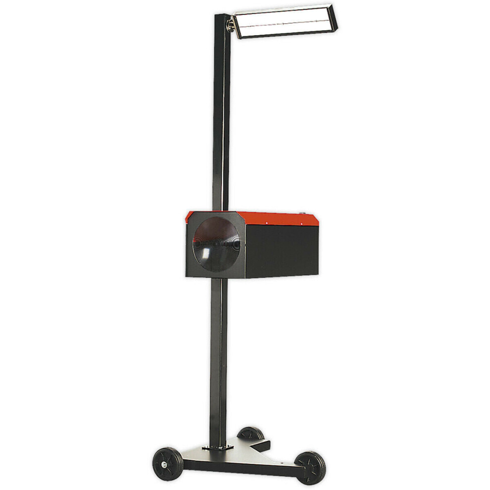 Loops Wheeled Workshop Headlamp Beam Setter - Fixed Aiming Screen - Mot Inspection