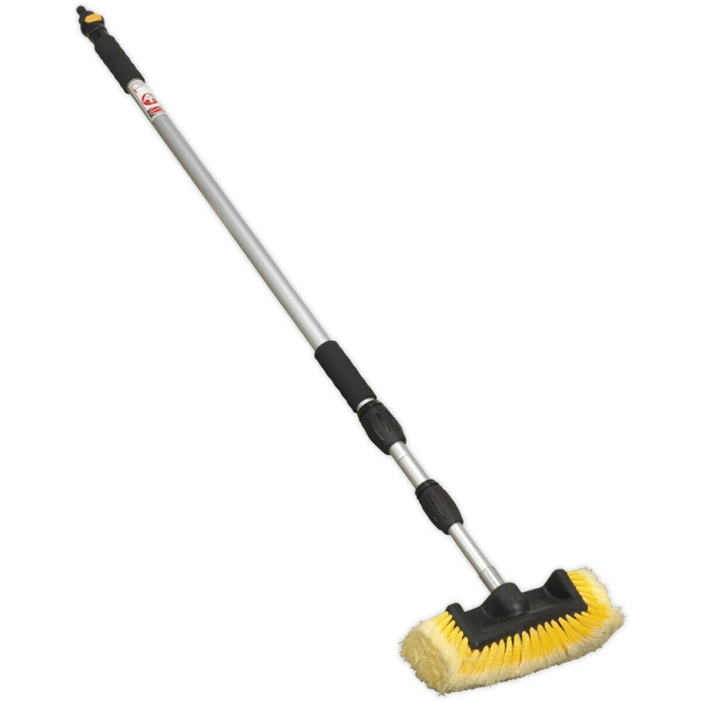 Loops 5 Sided Flow Through Brush - 3M Telescopic Handle - Soft Synthetic Bristles
