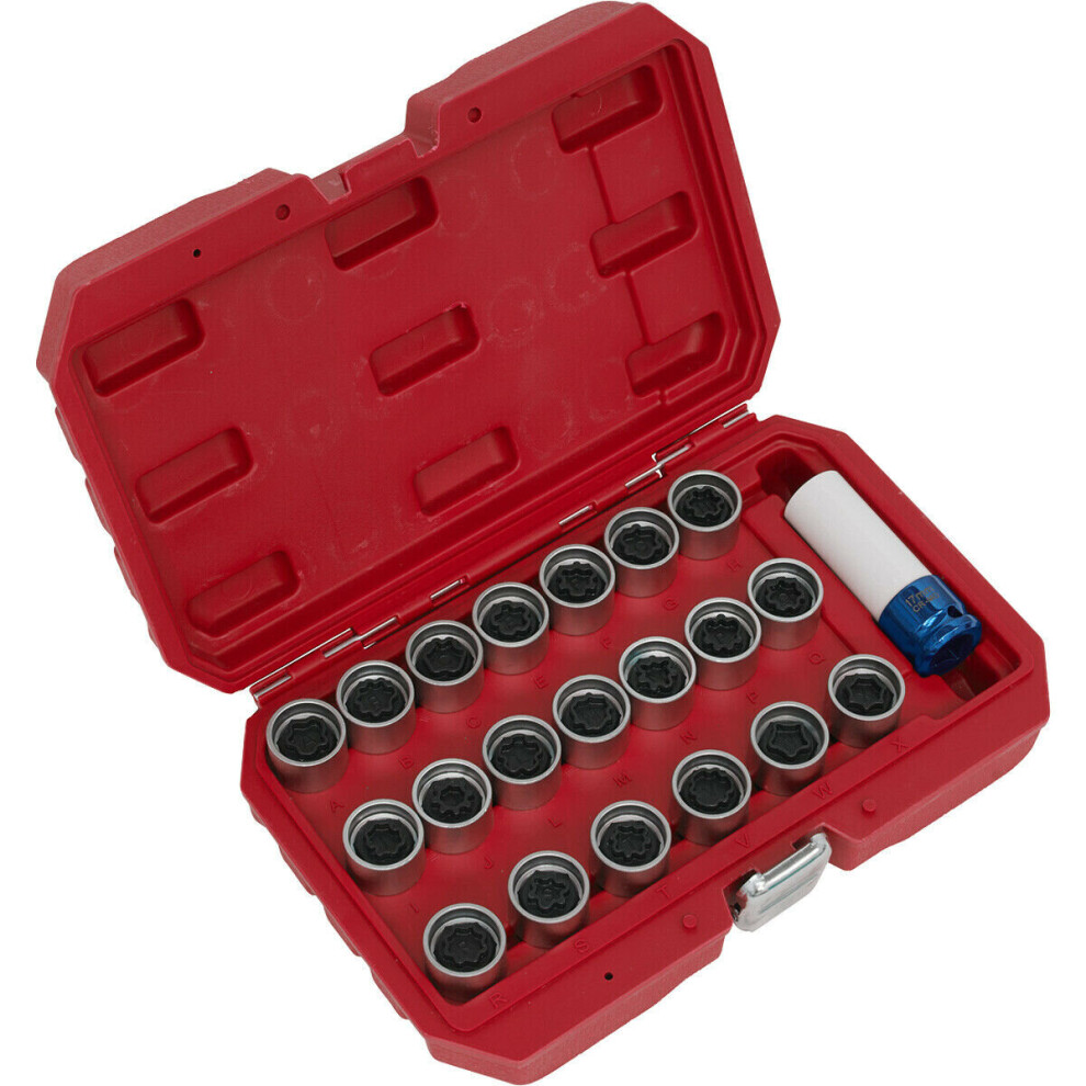 21pc Locking Wheel Nut Key Set - DEALERS & REPAIR CENTRES ONLY - For Audi