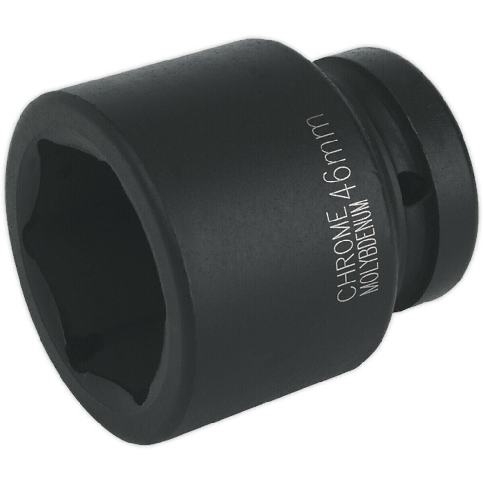 Loops 46Mm Forged Impact Socket - 1 Inch Sq Drive - Chromoly Impact Wrench Socket