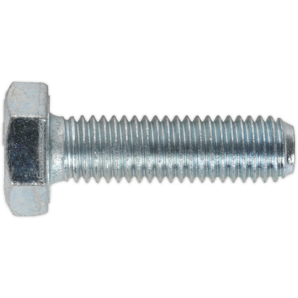 25 PACK HT Setscrew - M10 x 35mm - Grade 8.8 Zinc - Fully Threaded - DIN 933