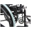 Loops Lightweight Self Propelled Steel Transit Wheelchair - Foldable Design - Black 4