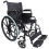 Loops Lightweight Self Propelled Steel Transit Wheelchair - Foldable Design - Black 1