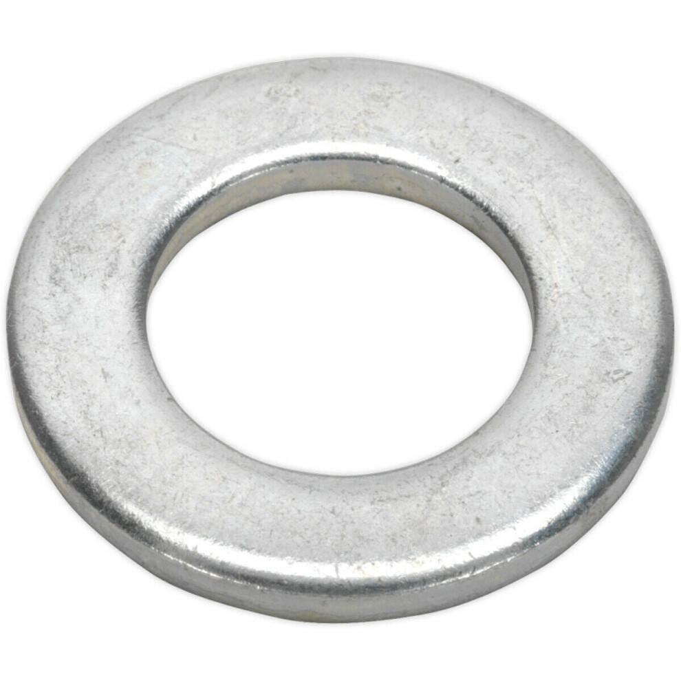 Loops 50 Pack Form A Flat Zinc Washer - M16 X 30Mm - Din 125 - Metric - Metal Spacer