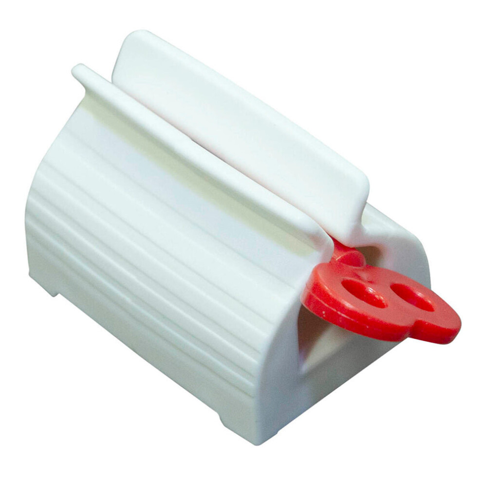 Aidapt Rolling Toothpaste Tube Squeezer - Tube Holder Stand - Reduces Waste - Red