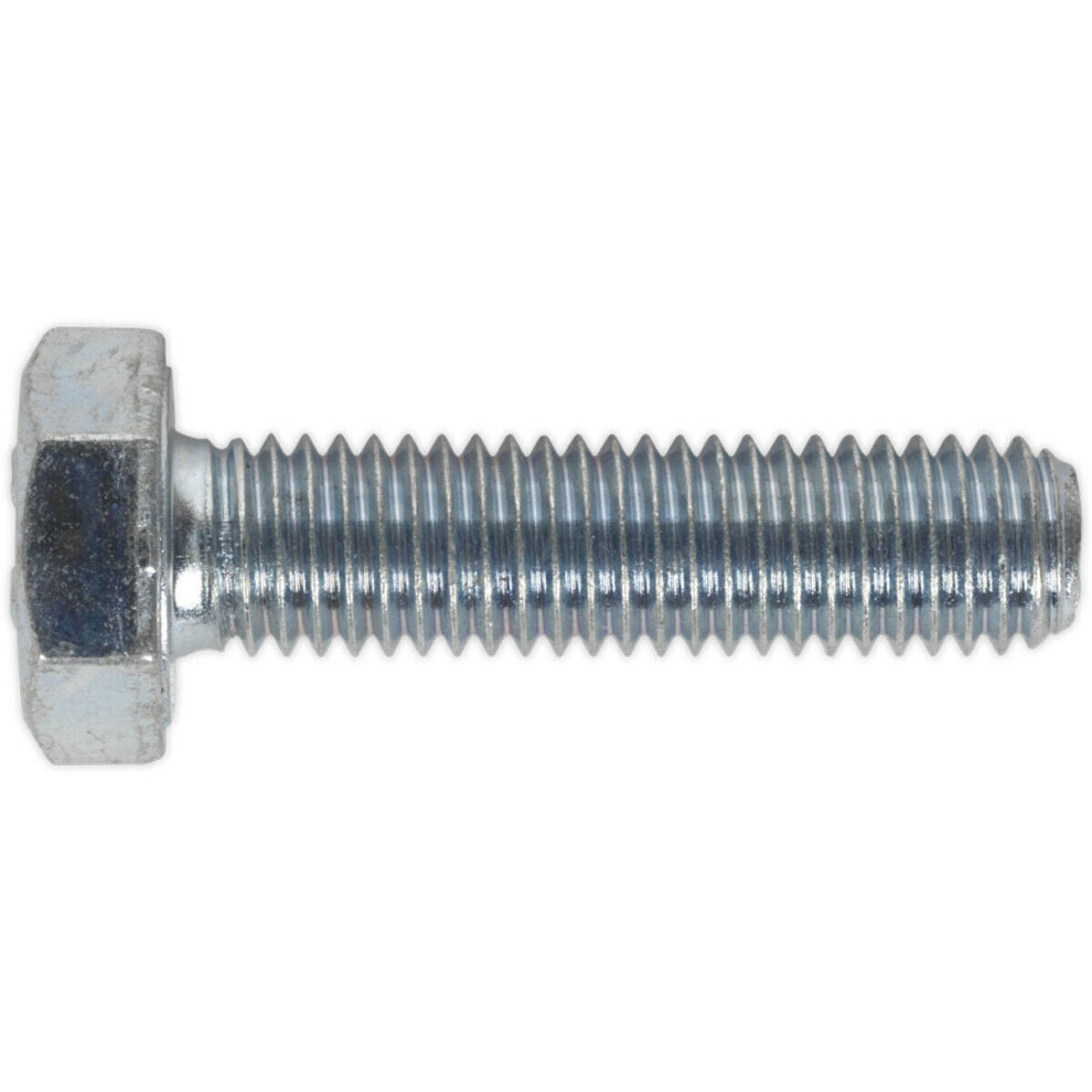 25 PACK HT Setscrew - M10 x 40mm - Grade 8.8 Zinc - Fully Threaded - DIN 933