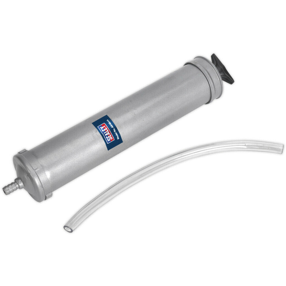 Photos - Car Service Station Equipment 500ml Oil Suction Syringe - Cast Steel Metal Body - T-Bar Plunger - 300mm Hose Flexible-Suction-Hose-Plunger-Gearbox-Oil-Rem
