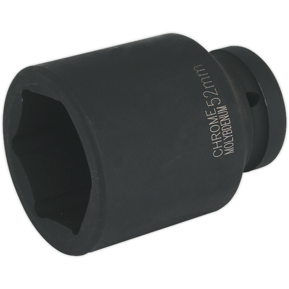 Loops 52Mm Forged Deep Impact Socket - 1 Inch Sq Drive - Chromoly Wrench Socket