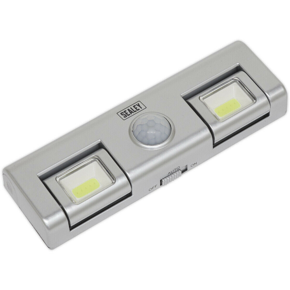 Loops Auto Light With Pir Sensor - 1W Cob Led - On / Off Switch - Battery Powered