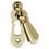 Loops 73mm Large Lock Profile Escutcheon 40mm Fixing Centres Polished Brass 2