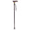 Loops Collapsible Walking Stick with Ergonomic Wooden Handle - 5 Height Settings 1