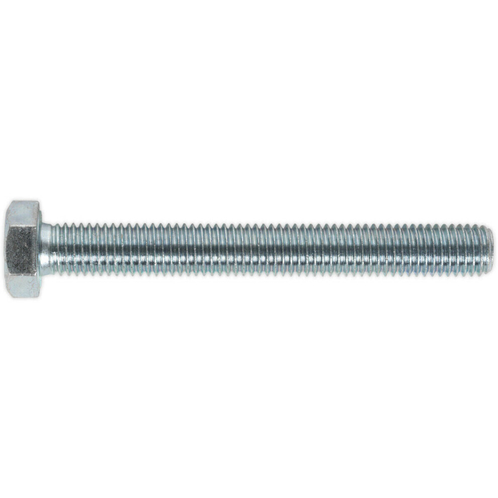 10 PACK HT Setscrew - M12 x 100mm - Grade 8.8 Zinc - Fully Threaded - DIN 933