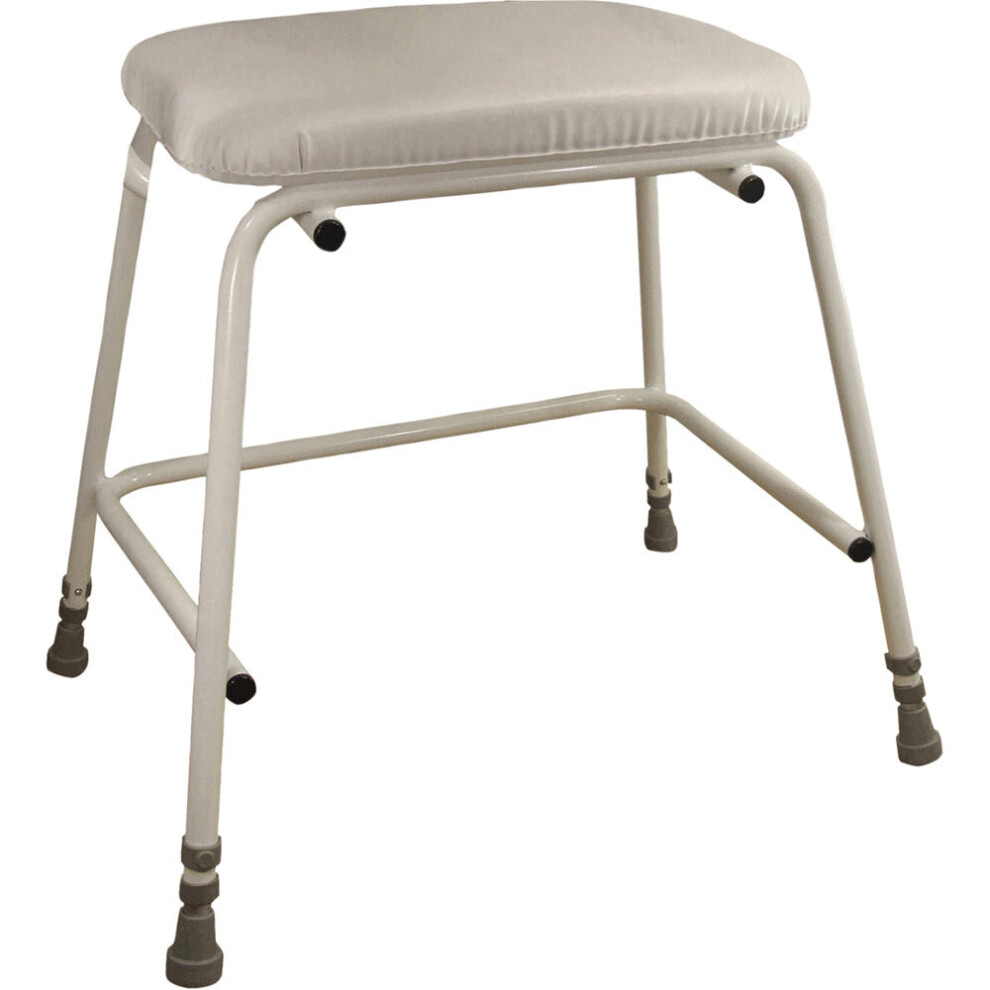 Loops Bariatric Perching Stool - Adjustable Height Wide Seat Frame 254Kg Weight Limit