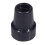 Loops Black Replacement Walking Stick Ferrule - 20mm Anti-Slip Durable Rubber Tip 1