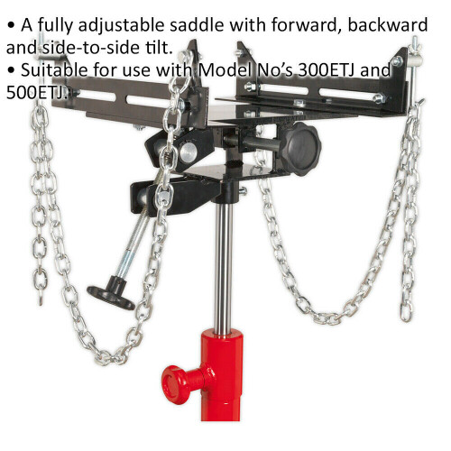 Loops Adjustable Vertical Car Gearbox Support Hoist Holder - 500KG Cap - Side Tilt 1