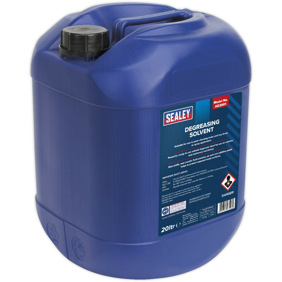 20L Degreasing Solvent - Cleaning Tank Degreasant - Vehicle Engine Part Cleaning 5056524240847