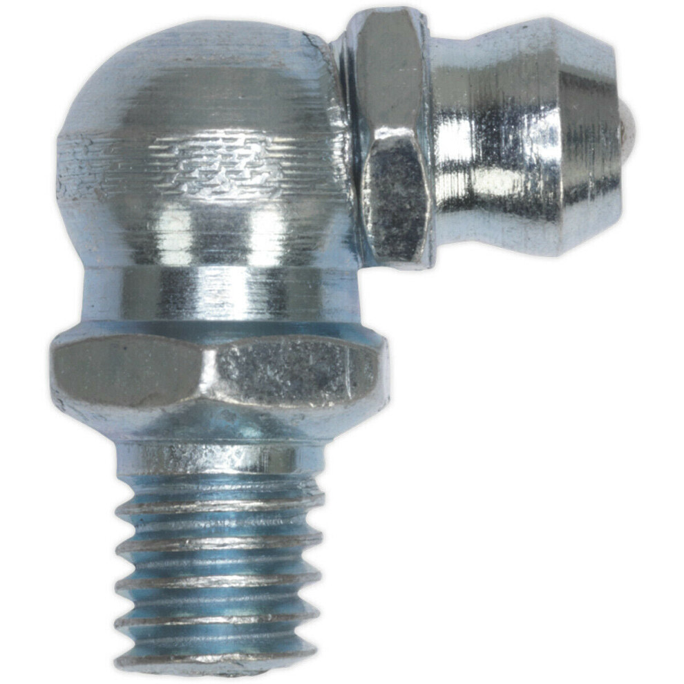Loops 25 Pack 90 Degree Angled Grease Nipple Fitting - 1/8" Bsp Gas Imperial Thread