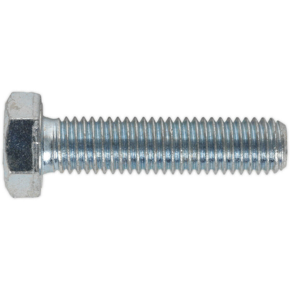 25 PACK HT Setscrew - M12 x 50mm - Grade 8.8 Zinc - Fully Threaded - DIN 933