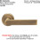 Loops 4x PAIR Flat Rectangular Bar Handle on Round Rose Concealed Fix Antique Brass 2