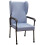 Loops High Back Flat Pack Lounge Chair - Height Adjustable - Easy to Clean - Blue 1