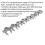 Loops 8pc Open Ended Crows Foot Nut Spanner Socket Set - 3/8" Square Drive Imperial 2