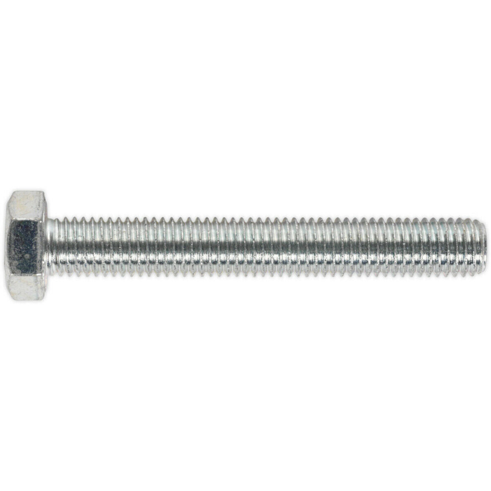 10 PACK HT Setscrew - M14 x 100mm - Grade 8.8 Zinc - Fully Threaded - DIN 933