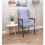 Loops High Back Flat Pack Lounge Chair - Height Adjustable - Easy to Clean - Blue 4