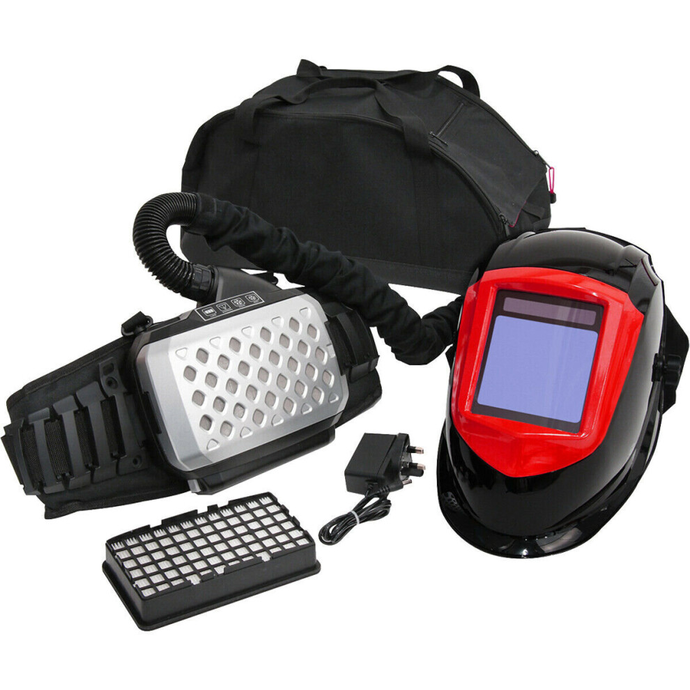 Auto Darkening Welding Helmet - Powered Air Purifying Respirator - Solar Panel