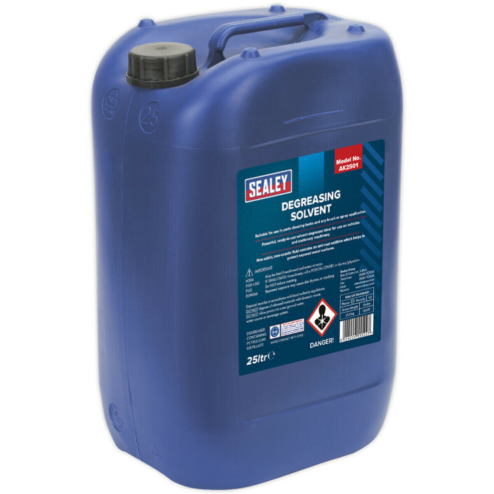 25L Degreasing Solvent - Cleaning Tank Degreasant - Vehicle Engine Part Cleaning 5056524241653