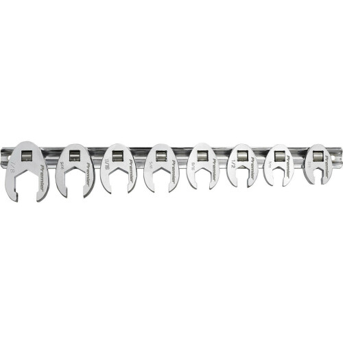 Loops 8pc Open Ended Crows Foot Nut Spanner Socket Set - 3/8" Square Drive Imperial 2