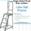 Loops 1m Heavy Duty Single Sided Fixed Step Ladders Handrail Platform Safety Barrier 2